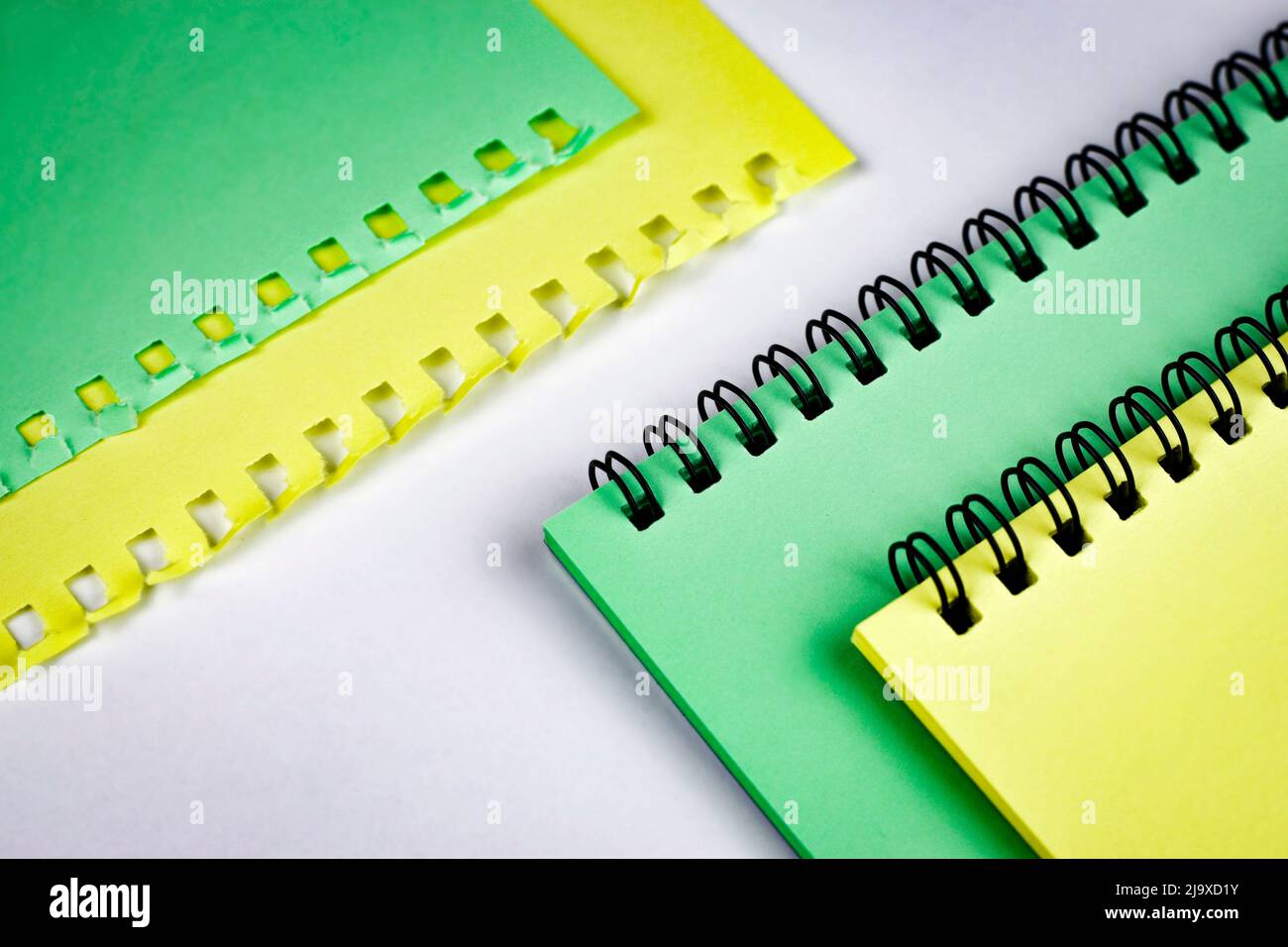 backgroundoblique composition with colored spiral blocks Stock Photo