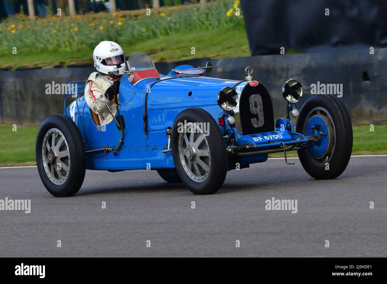 Marshall Bailey, Bugatti Type 35C, Varzi Trophy, a twenty five minute single driver event for historic racing cars that would have raced from 1928 to Stock Photo