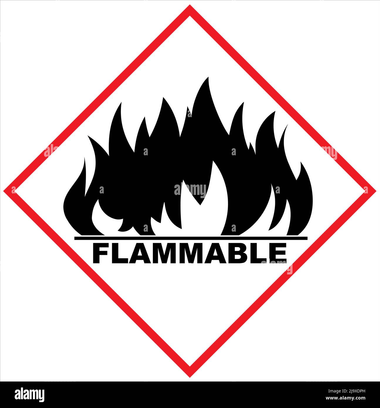 Fire hazard warning symbol Stock Vector Images Alamy