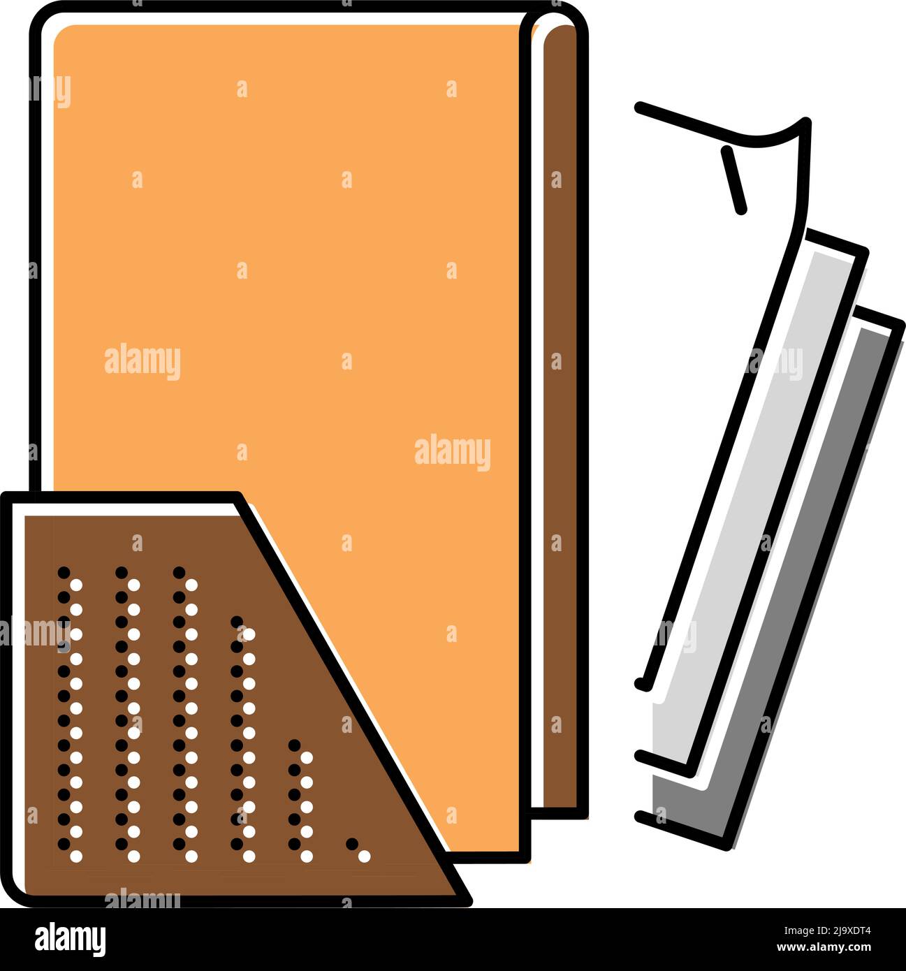 leather material color icon vector illustration Stock Vector Image ...