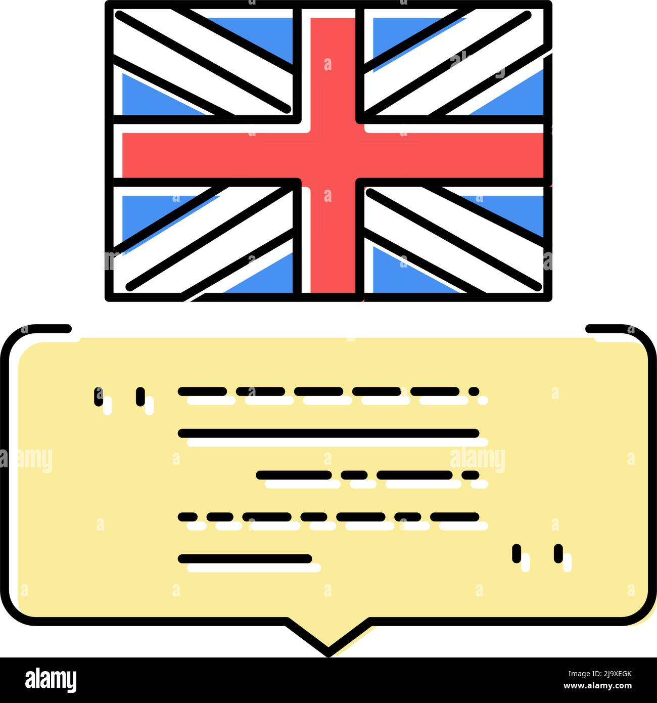 british english color icon vector illustration Stock Vector Image & Art