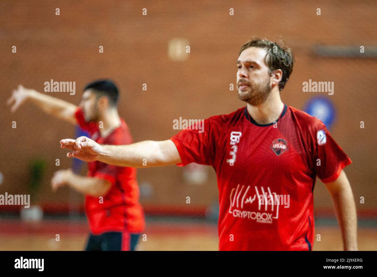 Villa Ballester, Argentina. May 25, 2022. Balonmano USAB (CHL) Camilio SANCHEZ SAEZ at Estadio SAG Villa Ballester in Villa Ballester, Buenos Aires, Argentina. Credit: Fabian Lujan/ASN Media/Alamy Live News Stock Photo