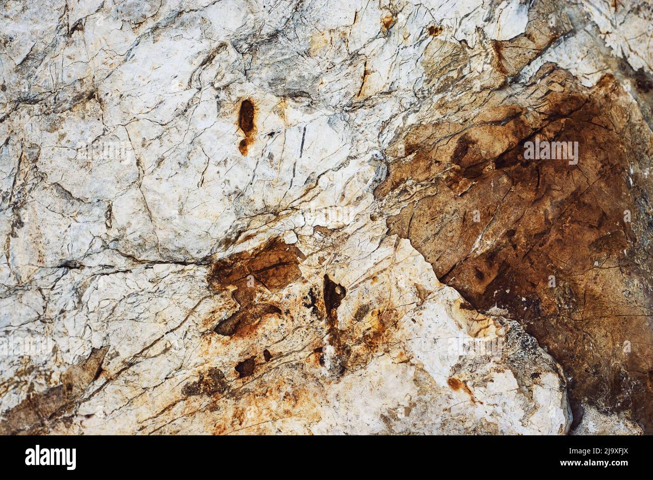 abstract background or texture rusty surface of white limestone Stock ...