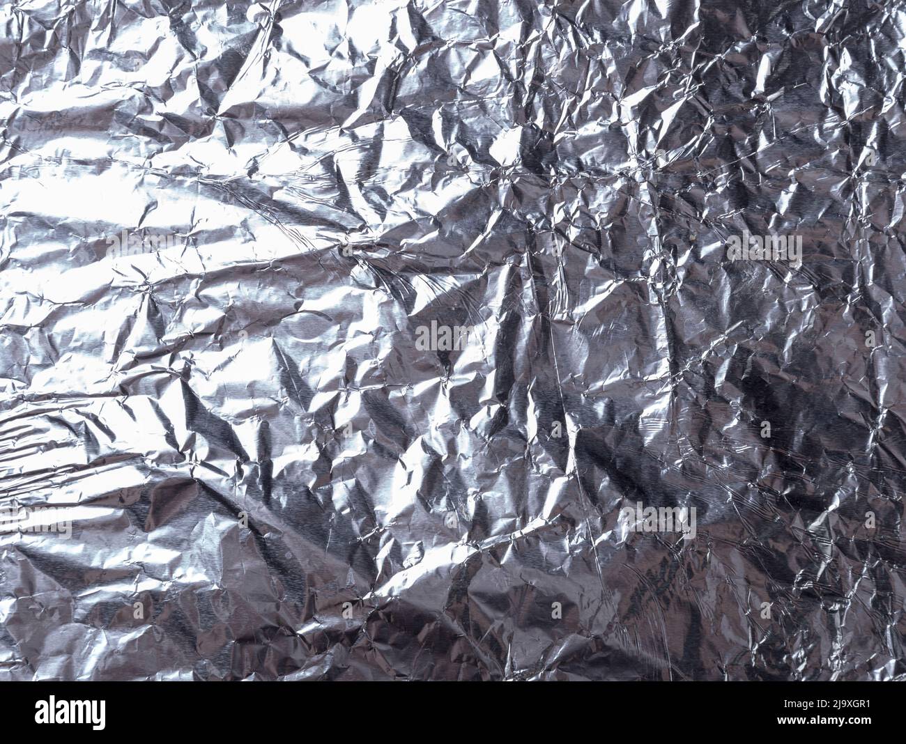 Silver foil background texture. Stock Photo