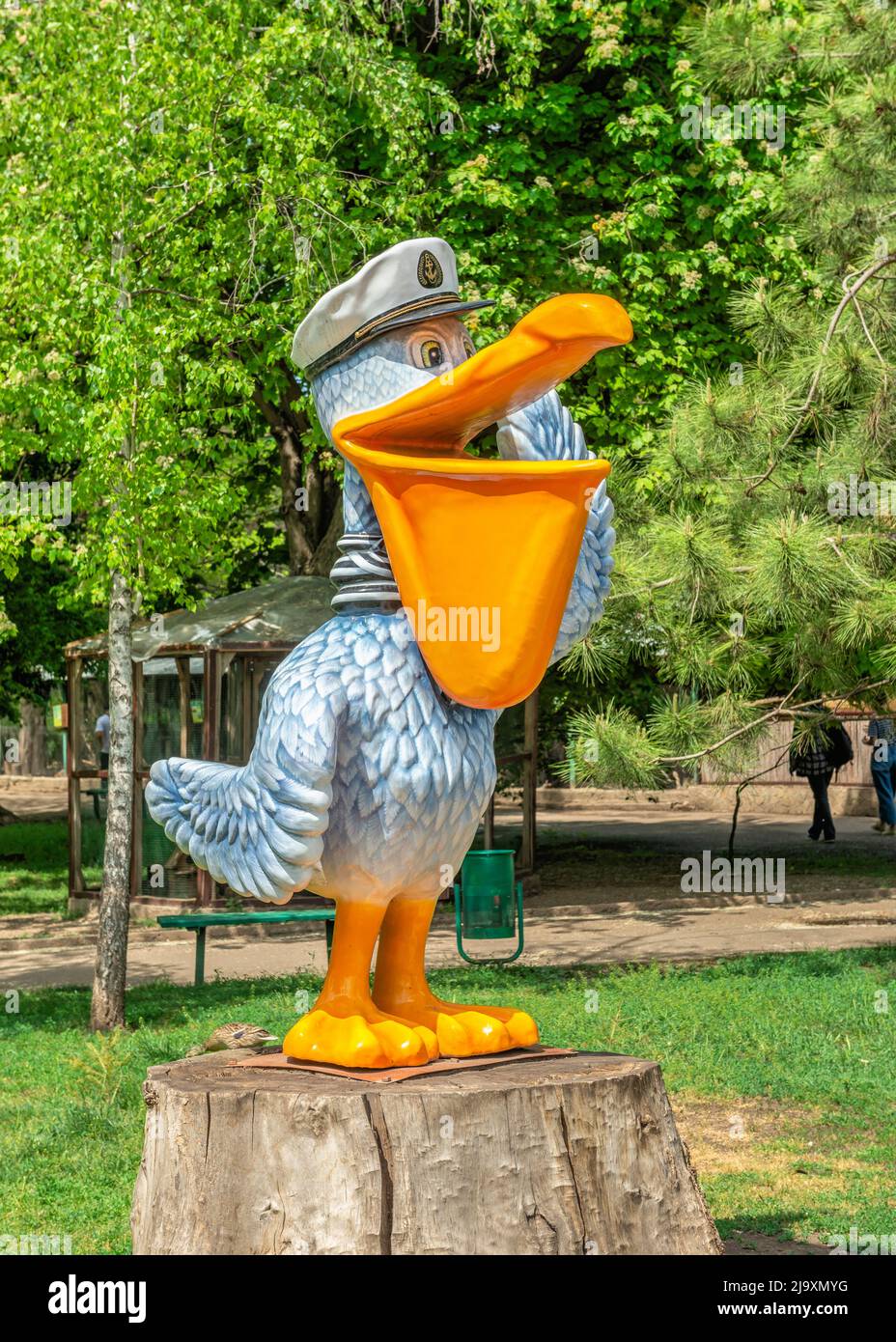 Garden sculptures in the Odessa Zoo, Ukraine Stock Photo Alamy