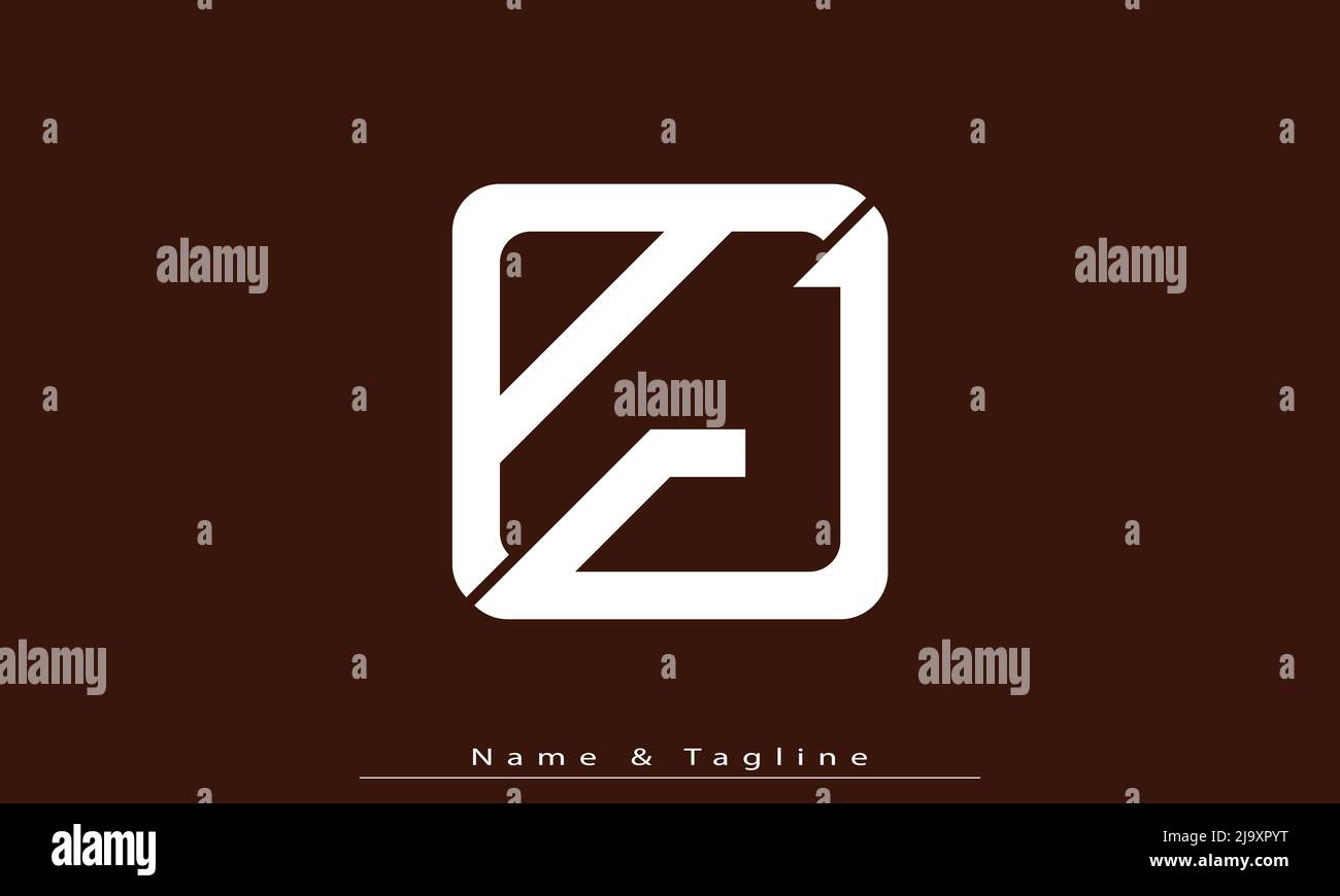 Alphabet letters Initials Monogram logo AJ , JA Stock Vector