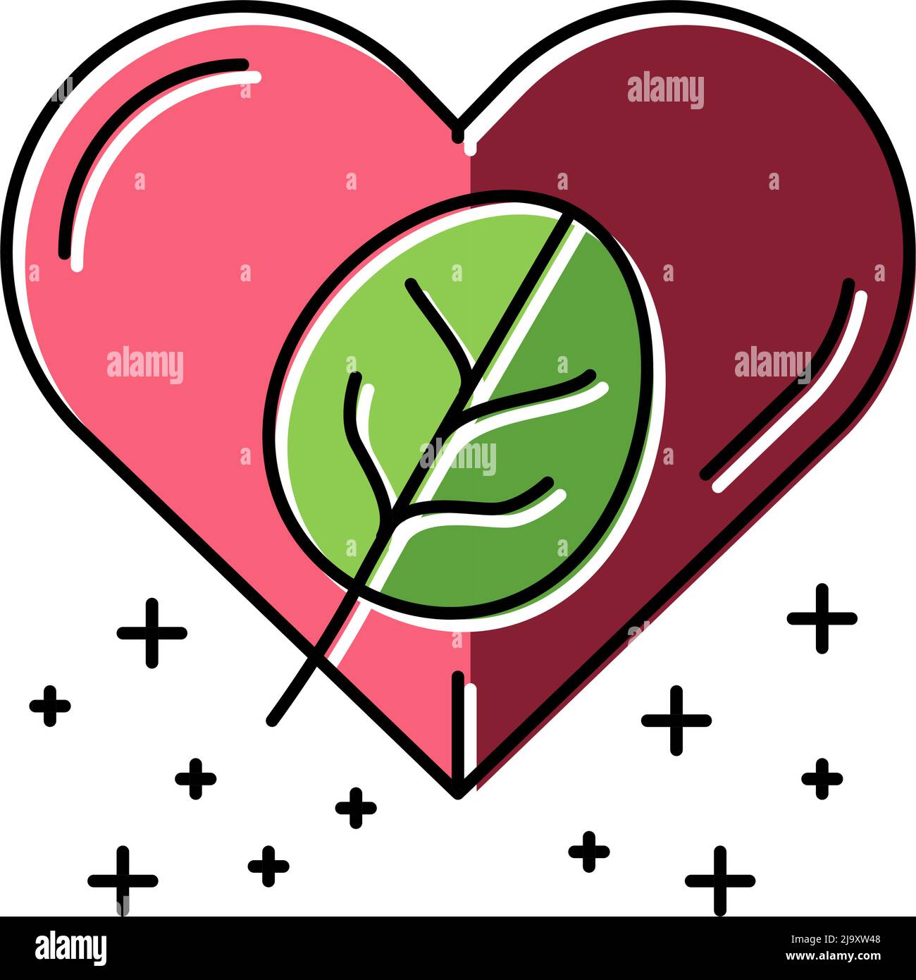 healthy spinach color icon vector illustration Stock Vector Image & Art ...