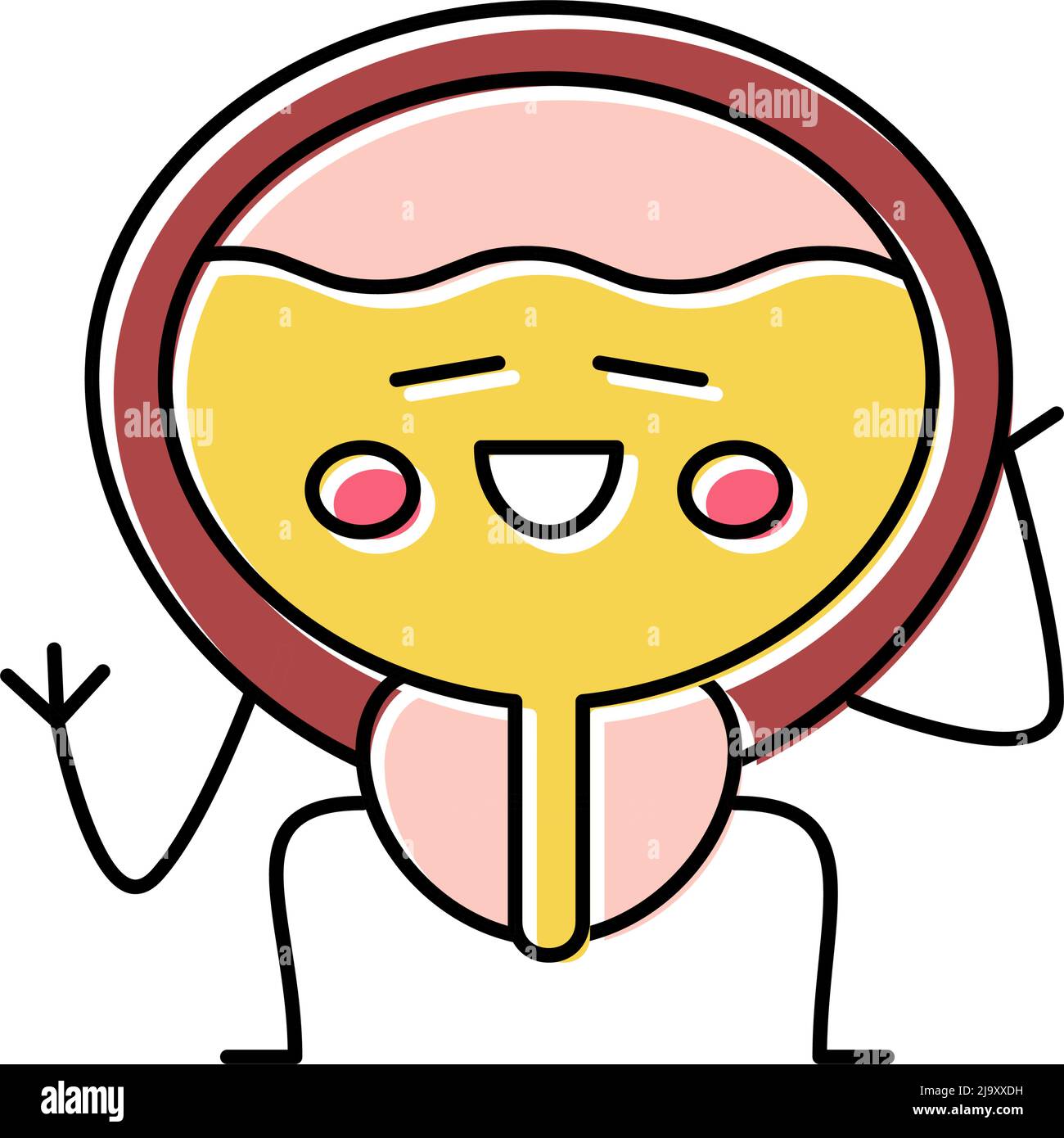 bladder healthcare color icon vector illustration Stock Vector Image ...