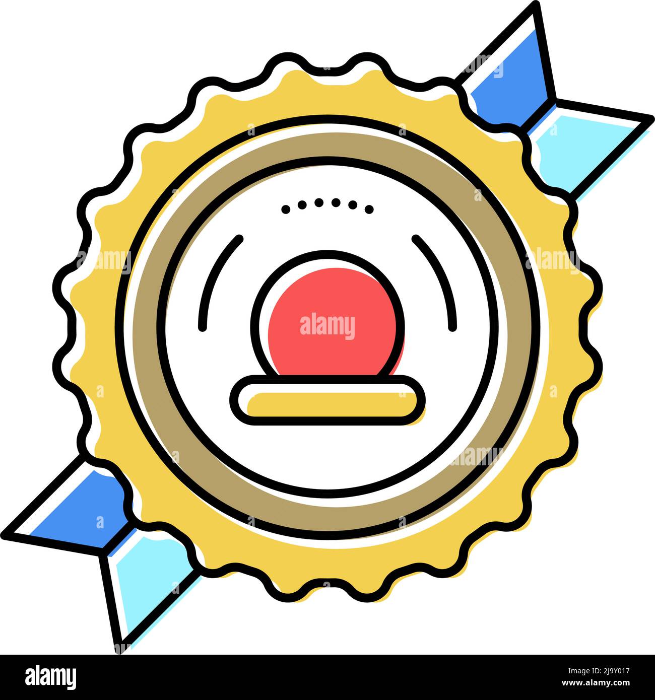prize sport competition color icon vector illustration Stock Vector ...