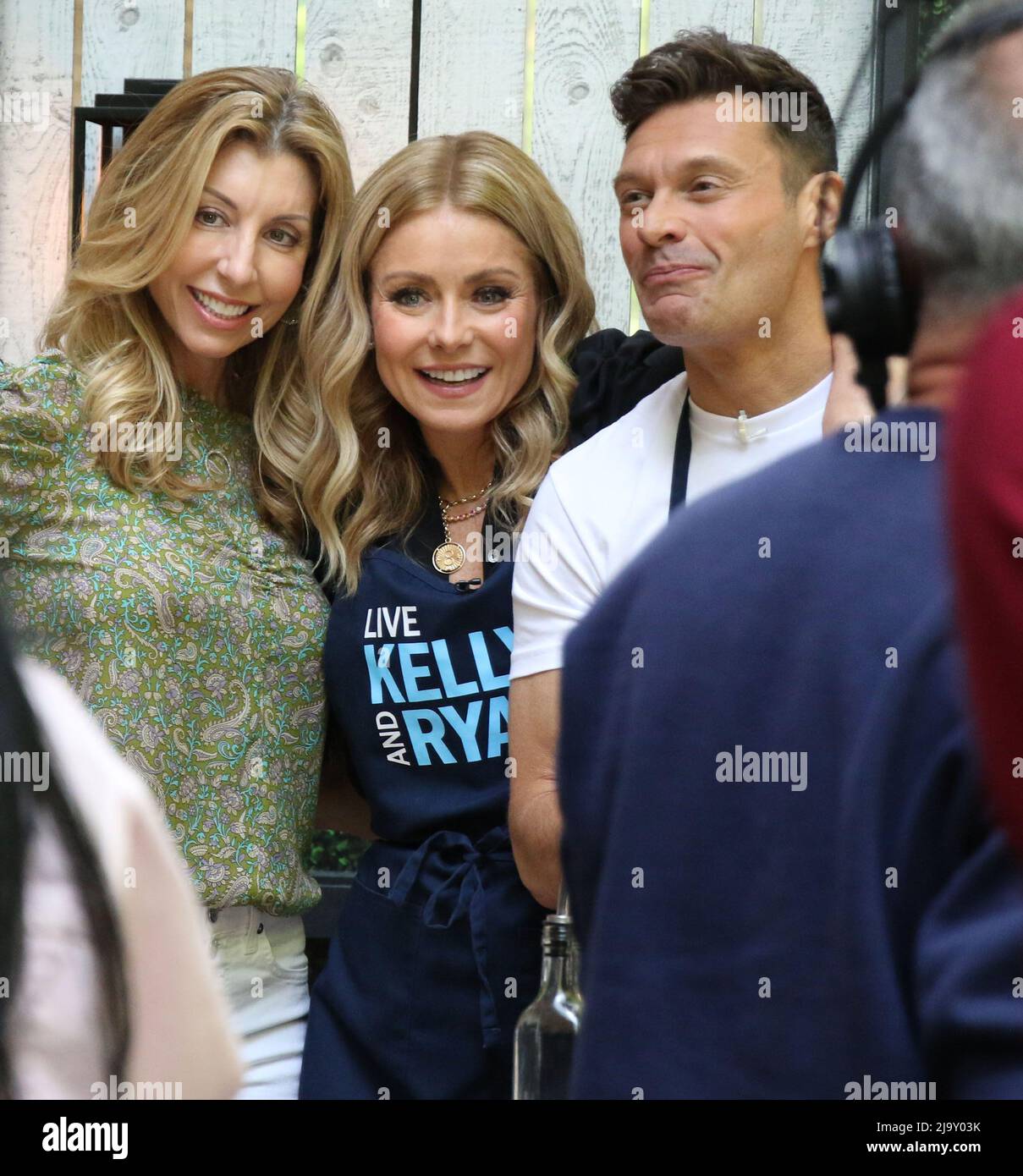 May 25, 2022.Kelly Ripa, Ryan Seacrest, Shereen Pavlides at Live with