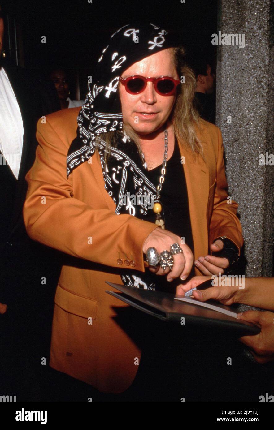 Sam Kinison at Milton Berle’s 82nd birthday party at The Improv on July