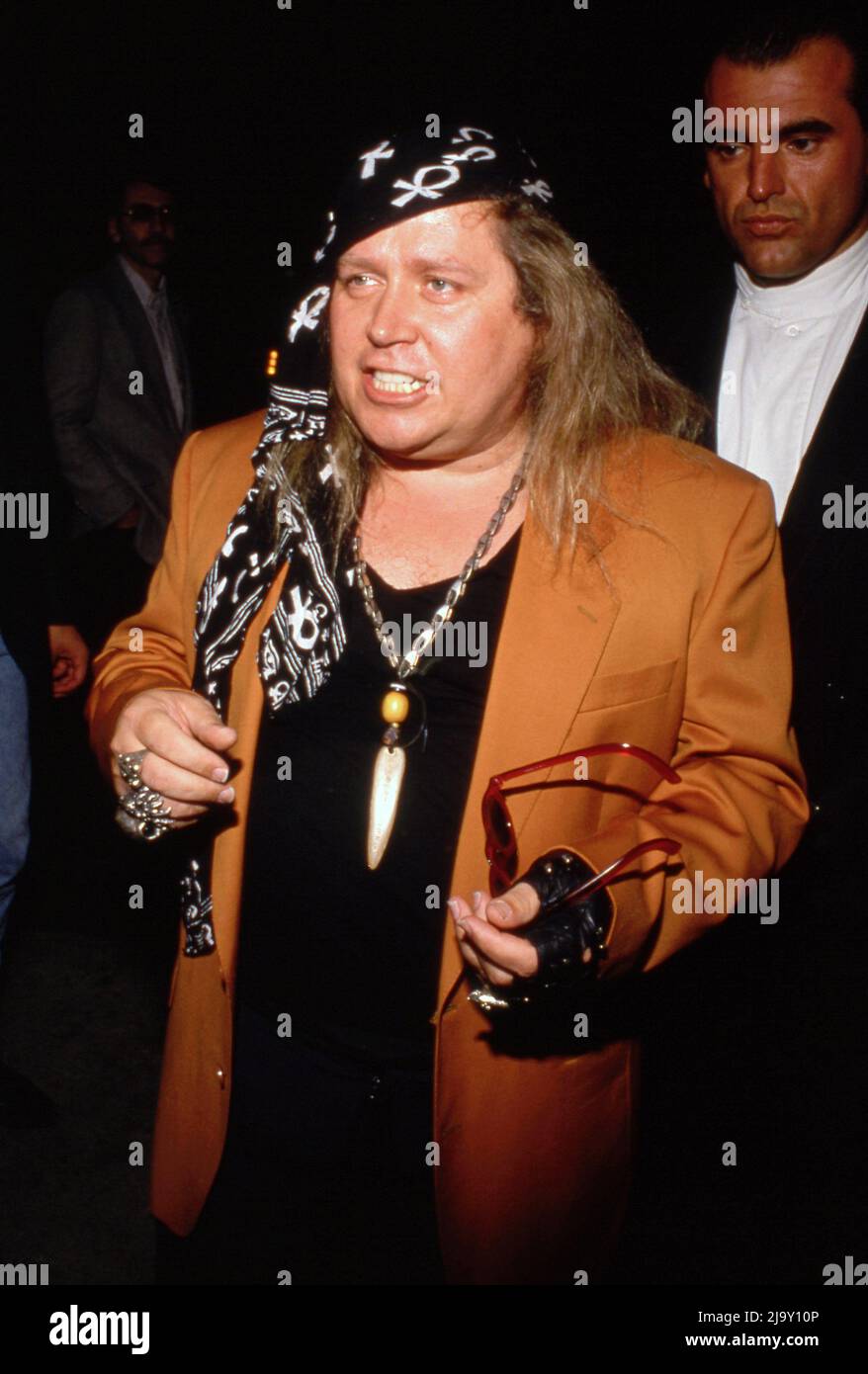 Sam Kinison at Milton Berle’s 82nd birthday party at The Improv on July