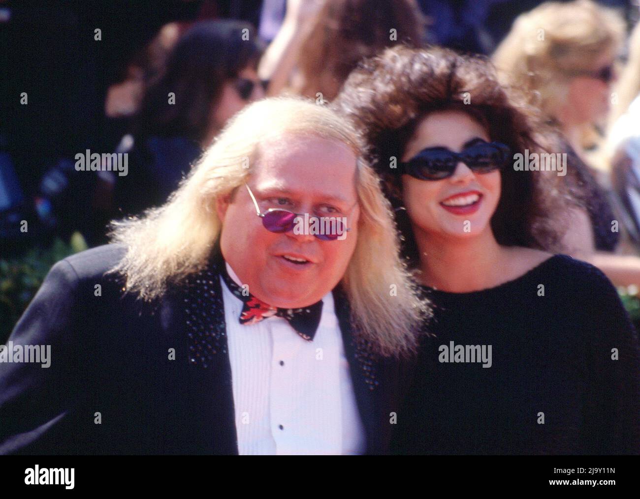 Sam Kinison and wife Malika Souiri at the 43rd Annual Primetime Emmy