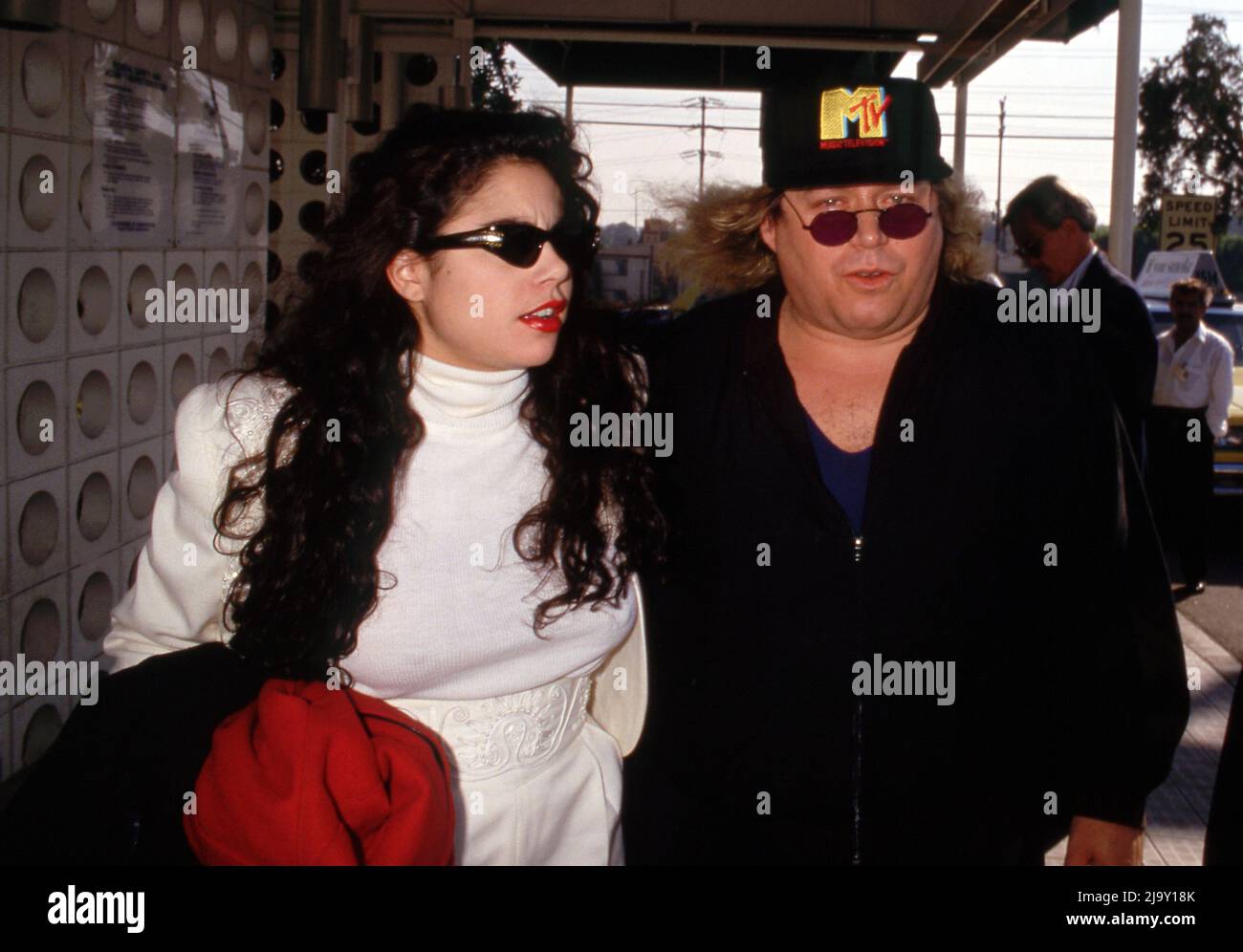 Sam Kinison and Malika Souiri 1992 Credit: Ralph Dominguez/MediaPunch