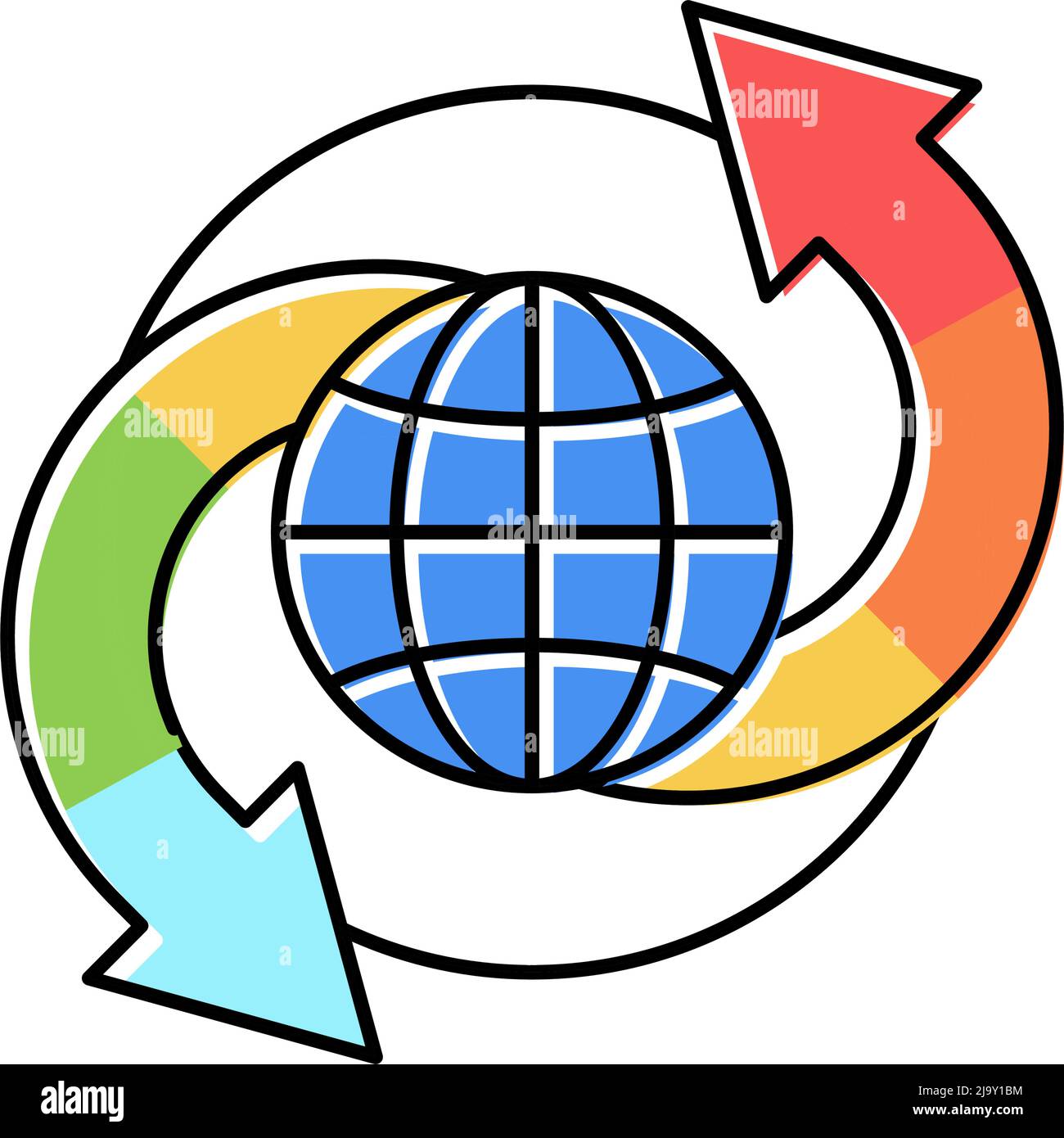 climate change color icon vector illustration Stock Vector Image & Art ...