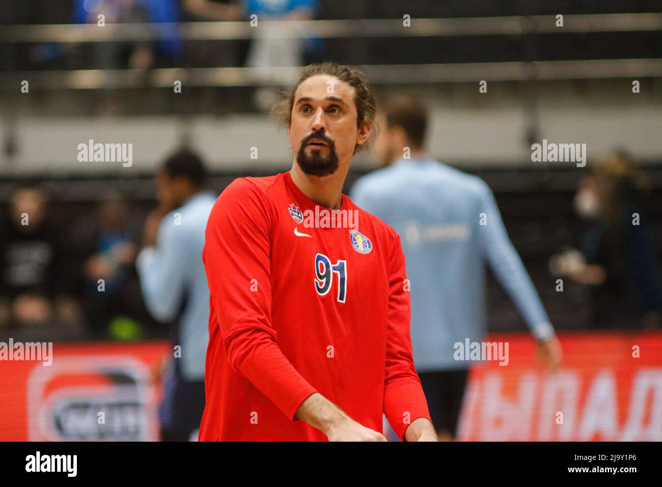 Saint Petersburg, Russia. 25th May, 2022. Alexey Shved (No.91) of CSKA seen  in action during the third match final of the VTB United League basketball  match between Zenit and CSKA at Sibur