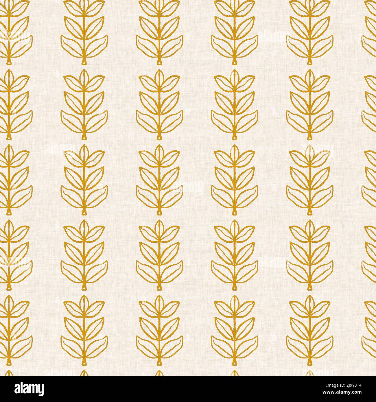 Gender neutral foliage leaf seamless raster background. Simple
