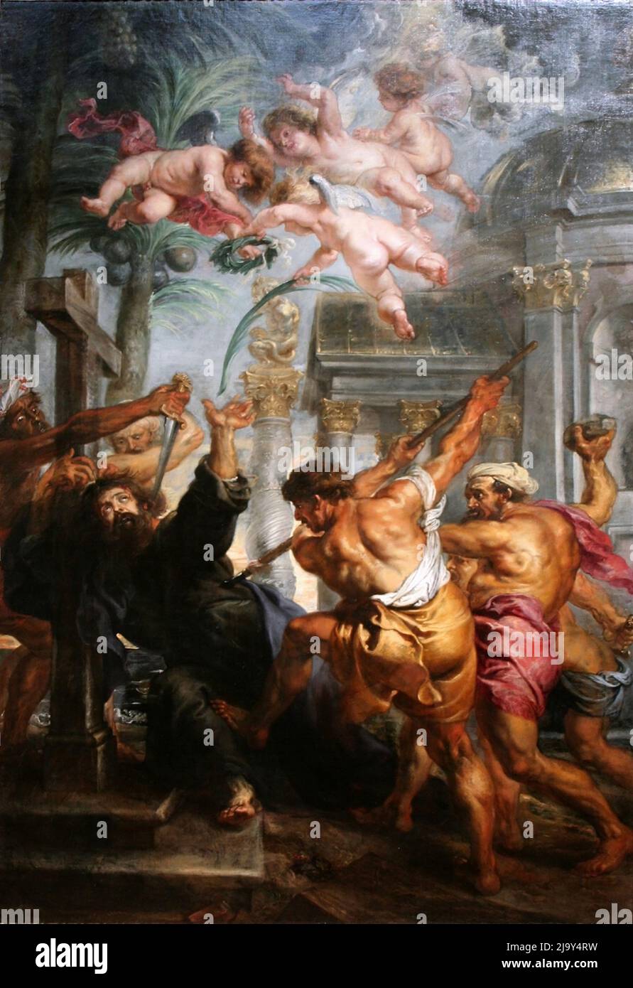 Martyrdom of St. Thomas by Peter Paul Rubens, Stock Photo