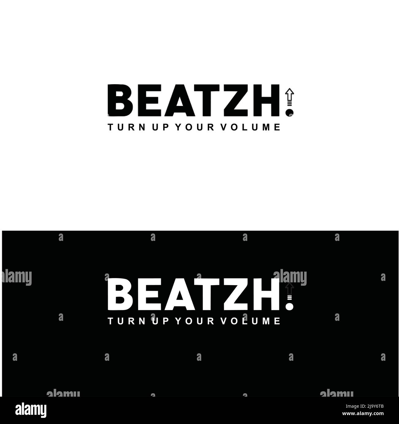 BEATZH Bold Logo or typography logo Stock Vector