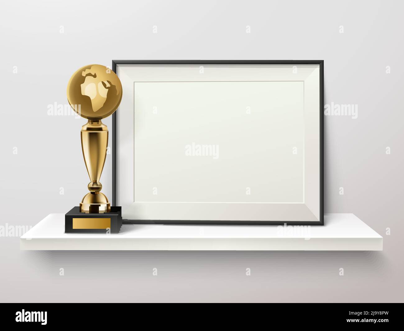 Trophy with on sale picture frame
