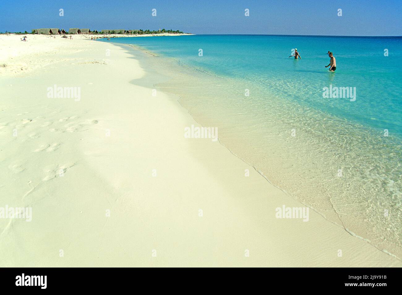 Sandstrand bei Cayo Largo, Kuba, Karibik | Sandy beach at Cayo Largo, Cuba, Caribbean Stock Photo