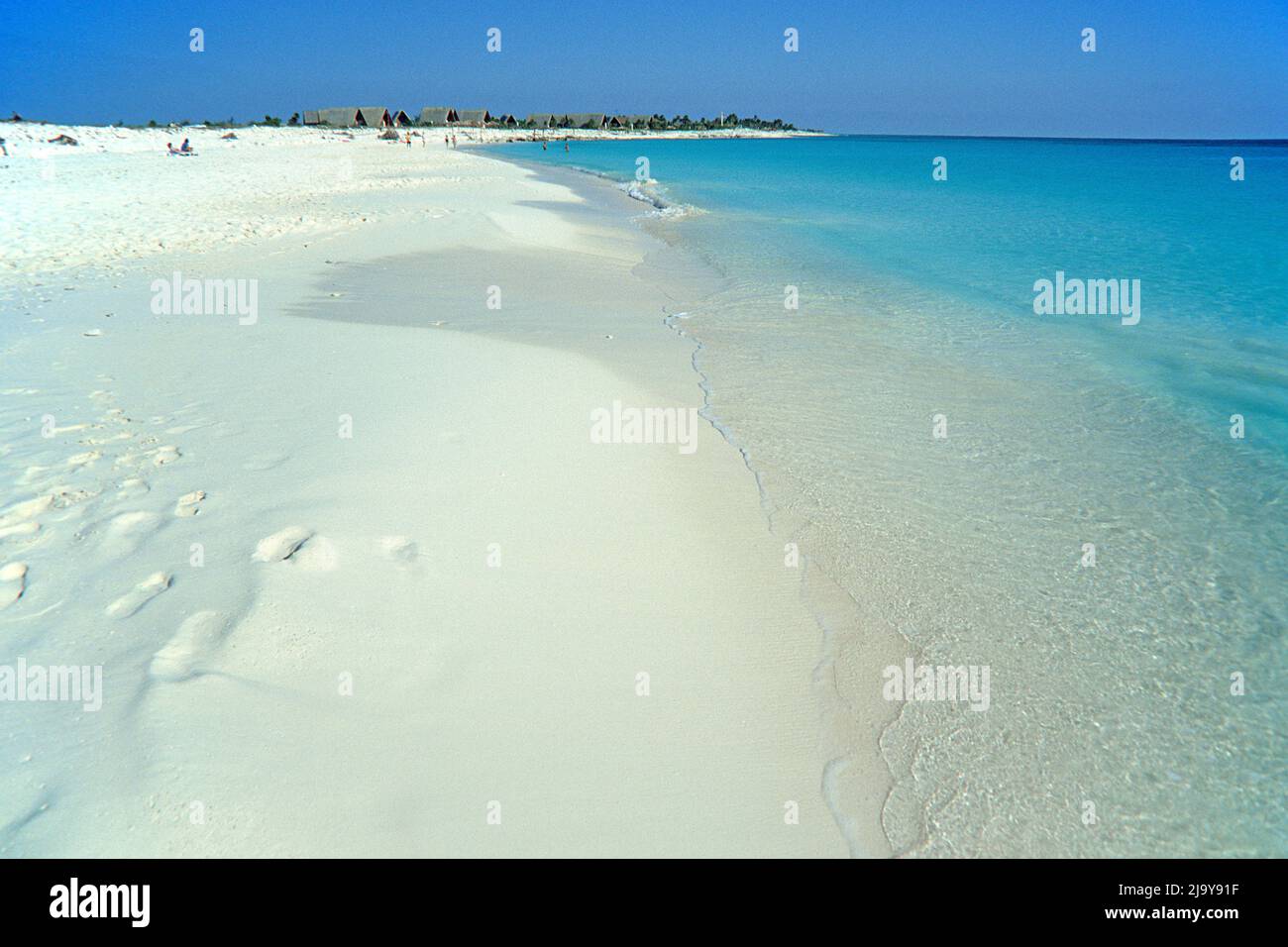 Sandstrand bei Cayo Largo, Kuba, Karibik | Sandy beach at Cayo Largo, Cuba, Caribbean Stock Photo
