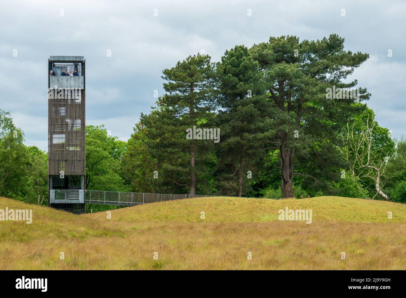 Viewing tower, Sutton Hoo Stock Photo Alamy