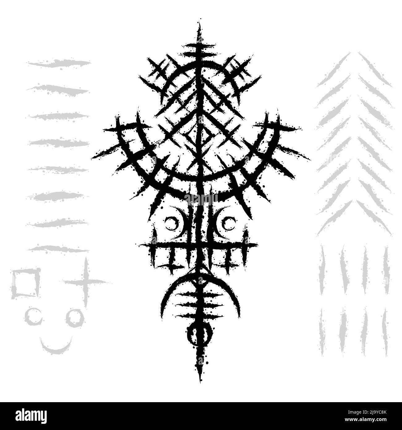 minimalist tattoo black design set Stock Vector Image & Art - Alamy