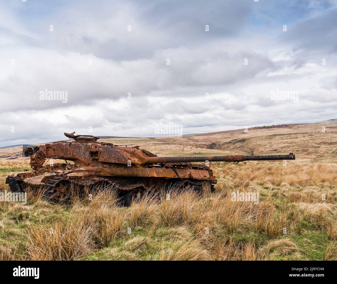 Otterburn ranges in Northumberland, UK with targets Stock Photo Alamy
