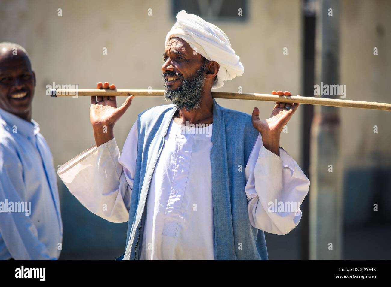 Local Eritrean Man in Traditional White dress on the Keren Camel animal  Market Stock Photo - Alamy