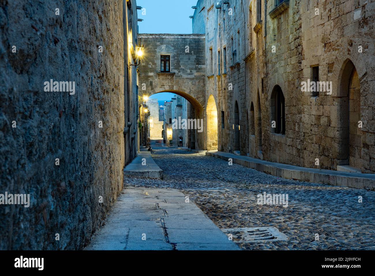 The Street of the Knights, the most famous street in Rhodes old town