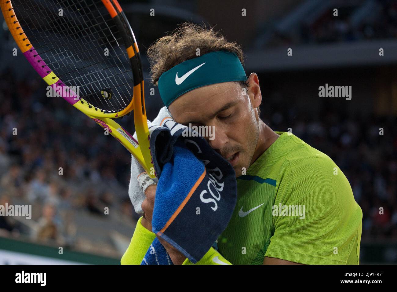 Rafael Nadal playing during French Open Tennis Roland Garros 2022 on May  25, 2022 in Paris, France. Photo by Nasser Berzane/ABACAPRESS.COM Stock  Photo - Alamy
