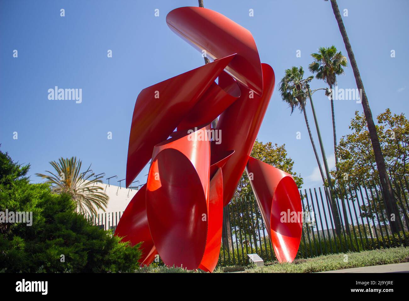 Phoenix Art Sculpture in LA by Alexander Liberman Stock Photo Alamy