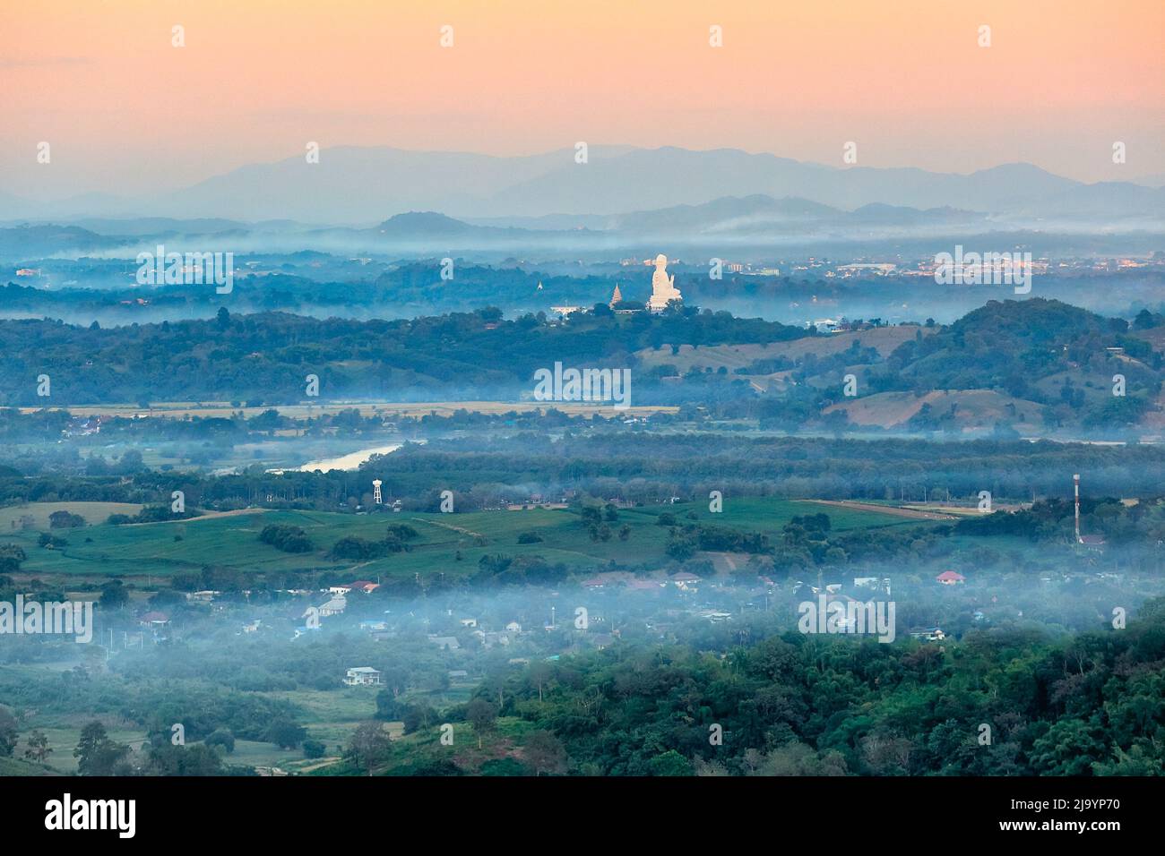 Guan Im statue on mountain at Wat Huay Pla Kang , Chinese temple in ...