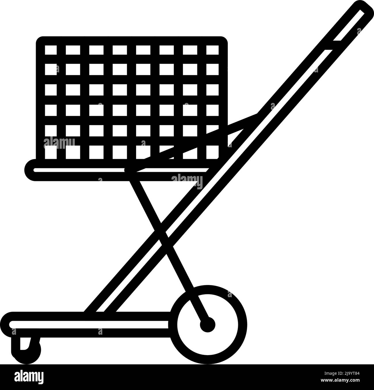 Tennis Cart Ball Icon. Bold outline design with editable stroke width. Vector Illustration. Stock Vector