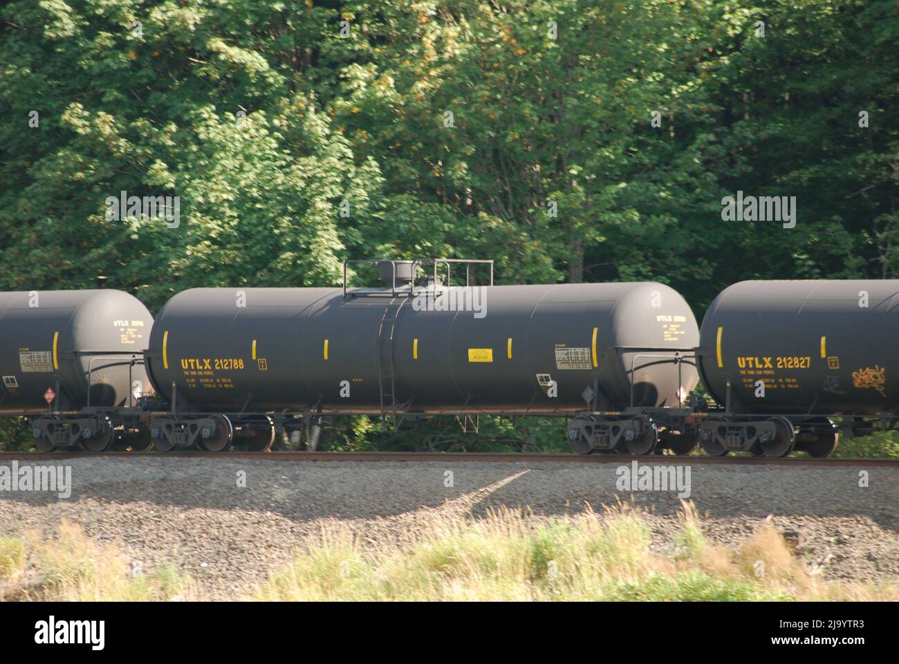 Oil Train On its Way to the Refinery Stock Photo - Alamy