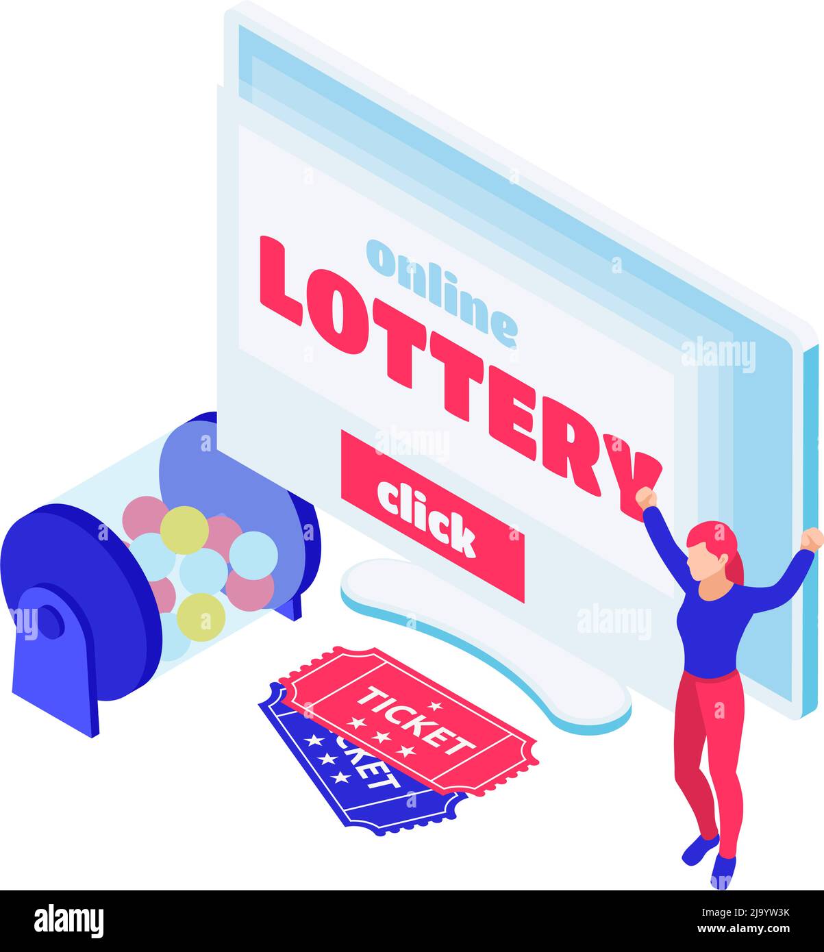 Lottery ticket vector vectors Cut Out Stock Images & Pictures - Page 3 -  Alamy
