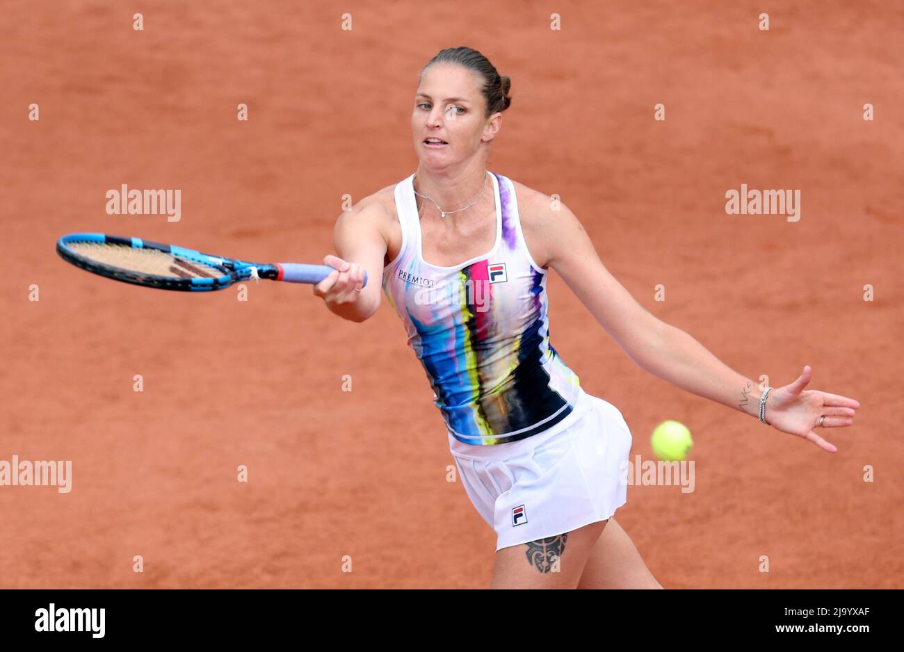 Tennis - French Open - Roland Garros, Paris, France - May 26, 2022 Czech  Republic's Karolina Pliskova in action during her second round match  against France's Leolia Jeanjean REUTERS/Yves Herman Stock Photo - Alamy