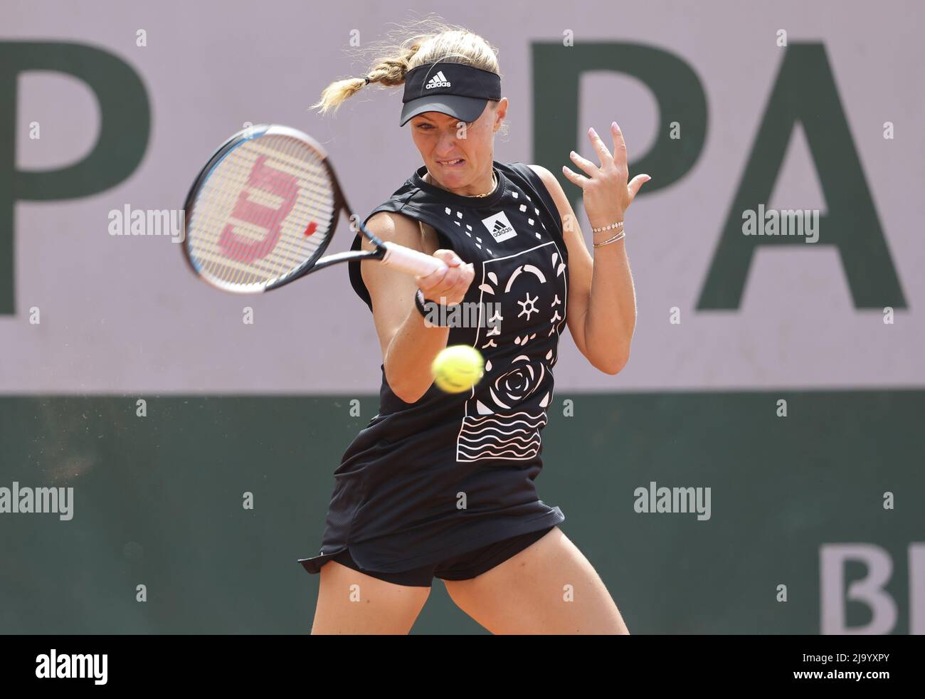 Kristina Mladenovic of France during day 4 of the French Open 2022, a  tennis Grand Slam