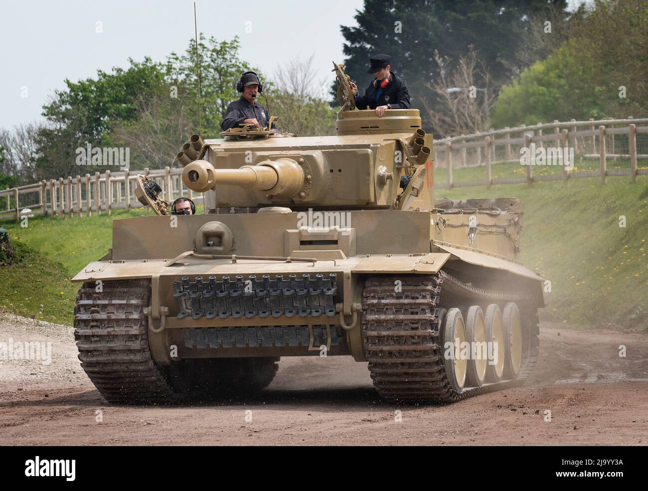 Tiger Tank, being driven at Bovington Tank Museum, the world's only running German Tiger 1 tank from World War II Stock Photo