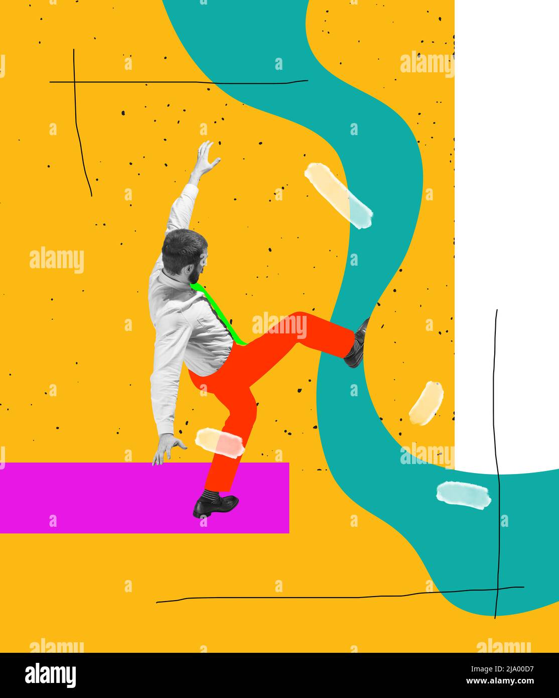 Contemporary art collage. Ideas, vintage, retro style, imagination