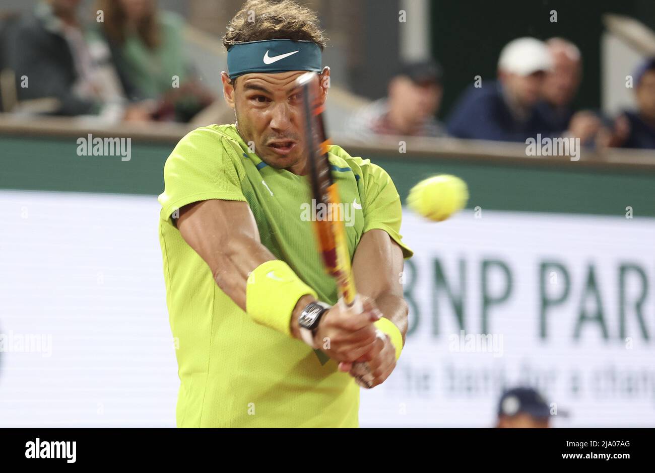 Rafael Nadal of Spain during day 4 of the French Open 2022, a tennis