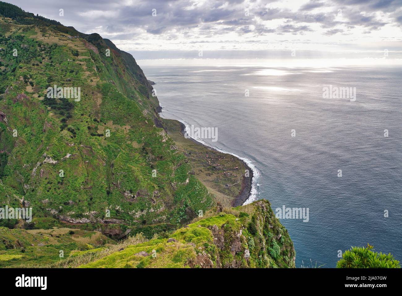 Ruin on a steep slope, near Calhau das Achadas, Madeira, Portugal Stock  Photo - Alamy