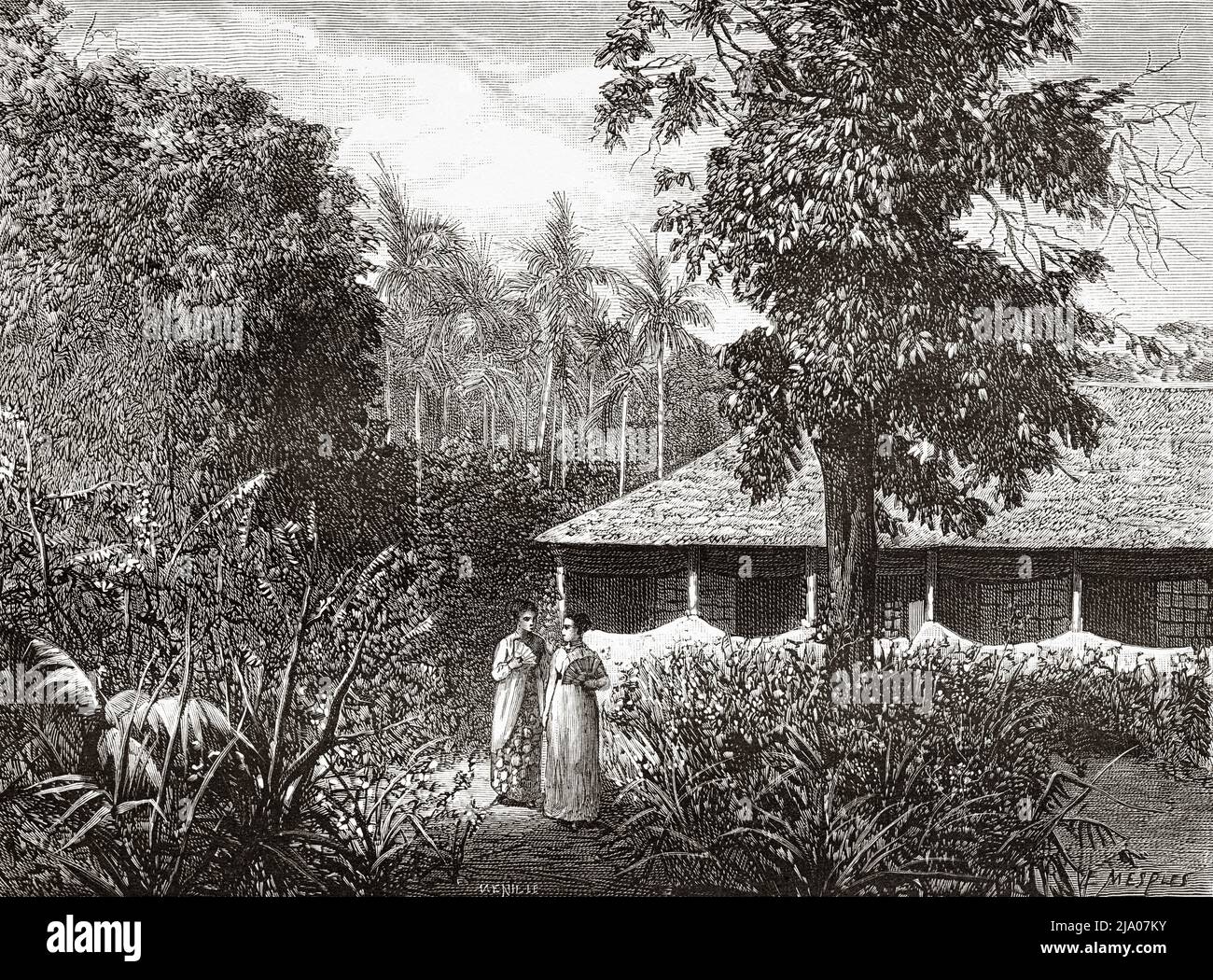 A dutch house in Ternate Island. Moluccan Islands, Indonesia. Trip to