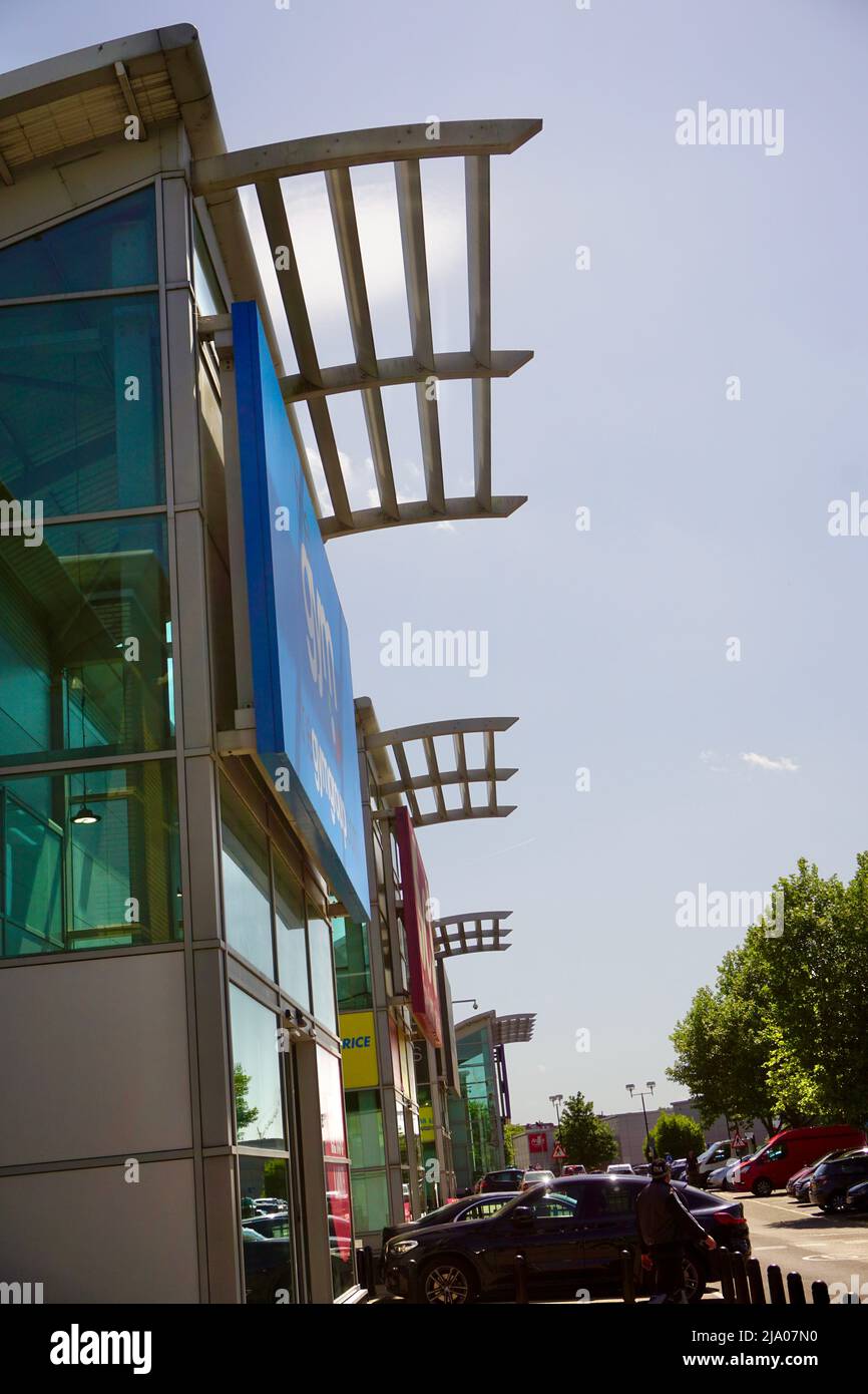 Retail stores in Staples Corner, Brent Cross, London, United Kingdom