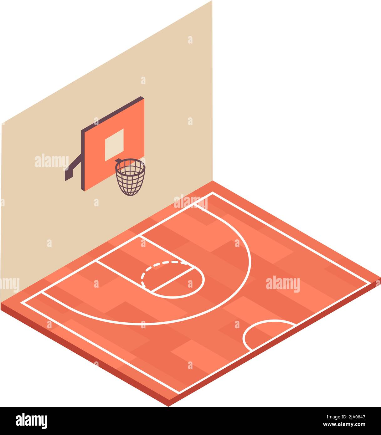 Basketball hoop inside Stock Vector Images - Alamy