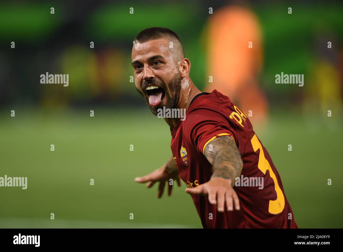Leonardo Spinazzola (Roma) during the Uefa European Conference League