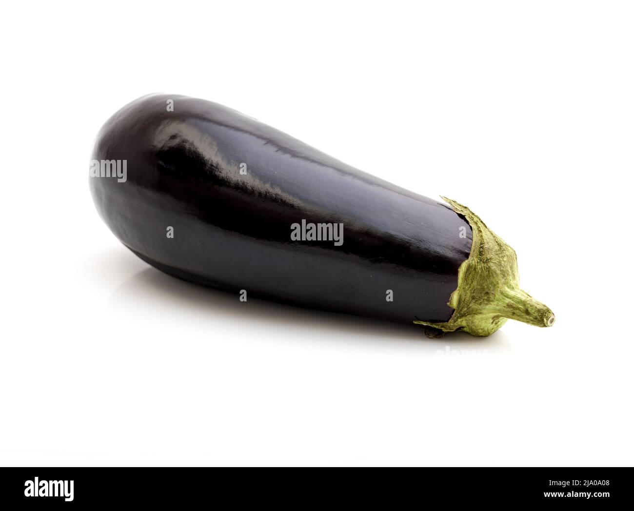 aubergine or eggplant isolated on white background Stock Photo