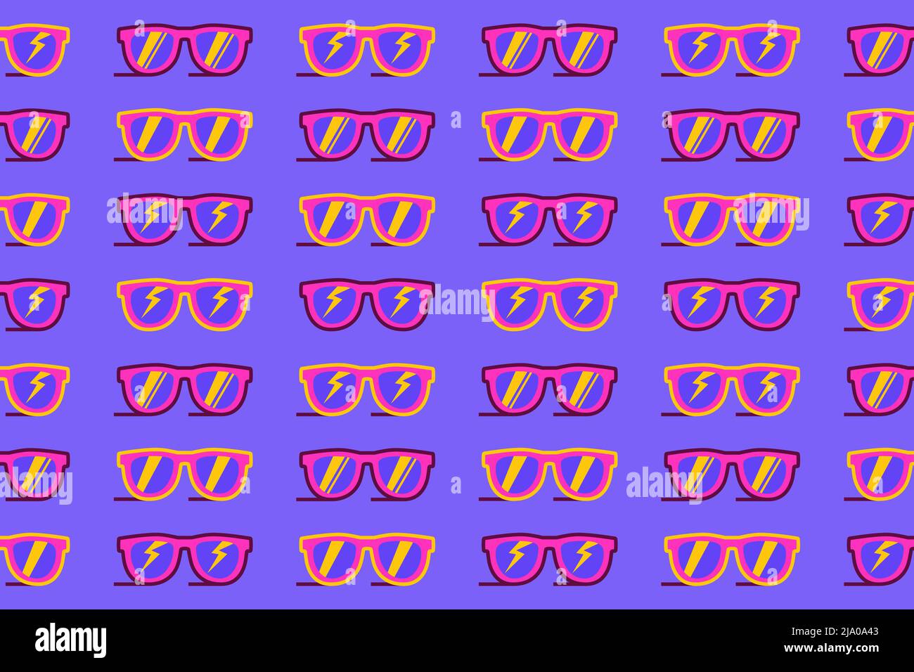 Sunglasses colorful seamless wrapping paper pattern abstract Stock Vector