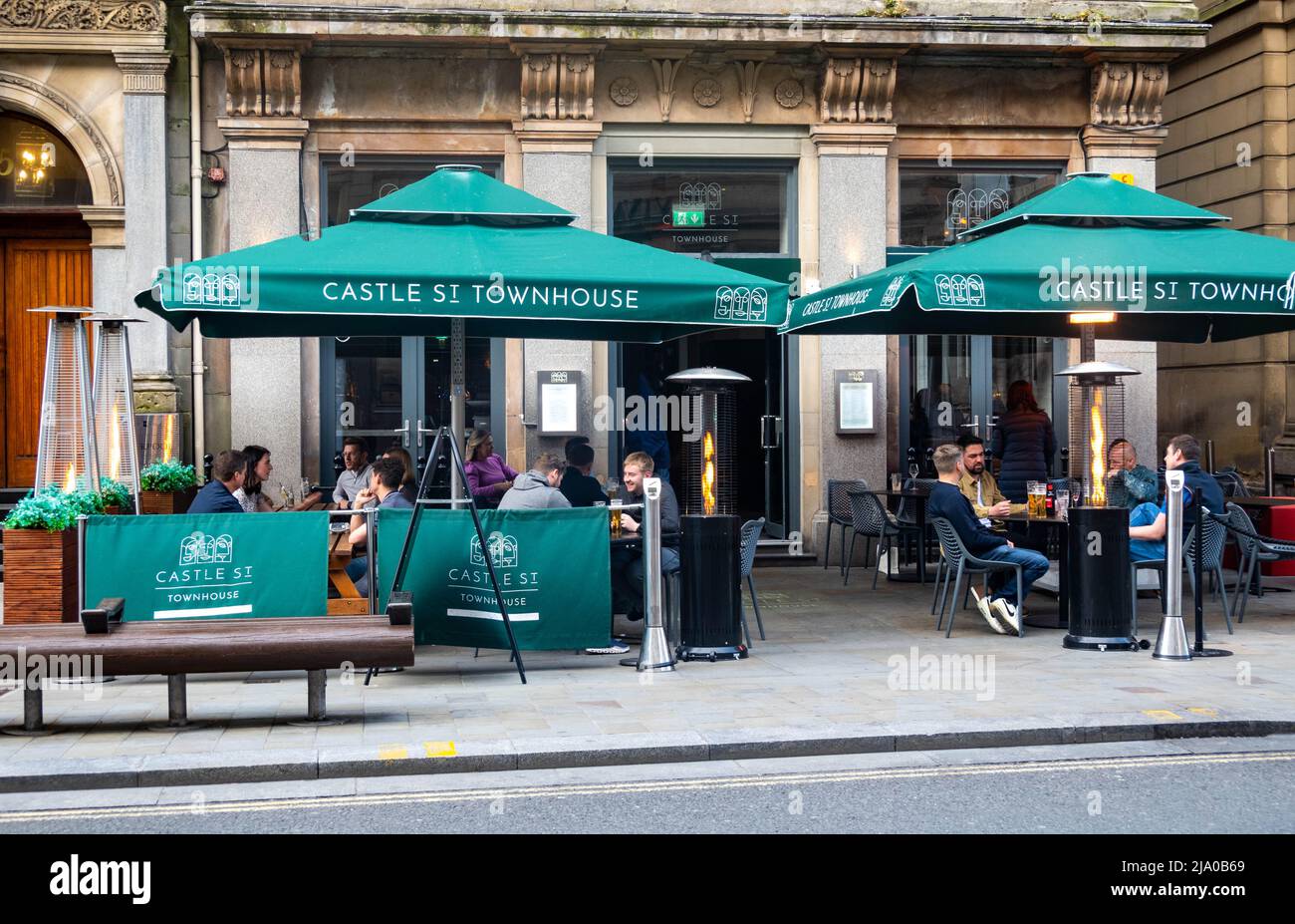 The Castle Street Townhouse, a restaurant bar in Liverpool Stock Photo